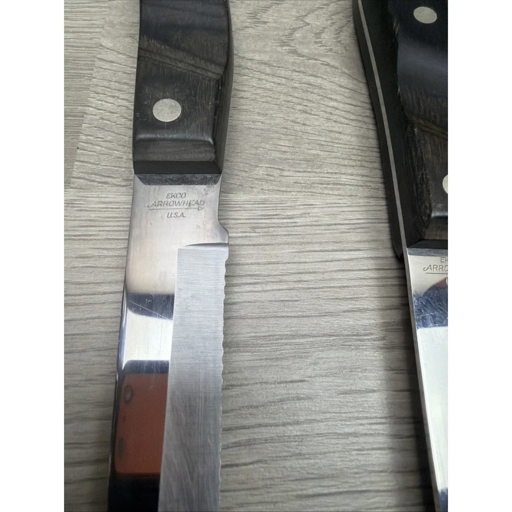 VTG EKCO USA Arrowhead Stainless Steel Butcher Knife,Slicer Knife,Chef Knife USA